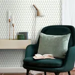 TRAPEZ - SAGE Schumacher Wallpaper | Wallpaper Twins TRAPEZ SAGE Schumacher Wallpaper wallpaper - SKU 1779