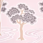 TREE RIVER BLUSH Schumacher Wallpaper wallpaper - SKU 5009101
