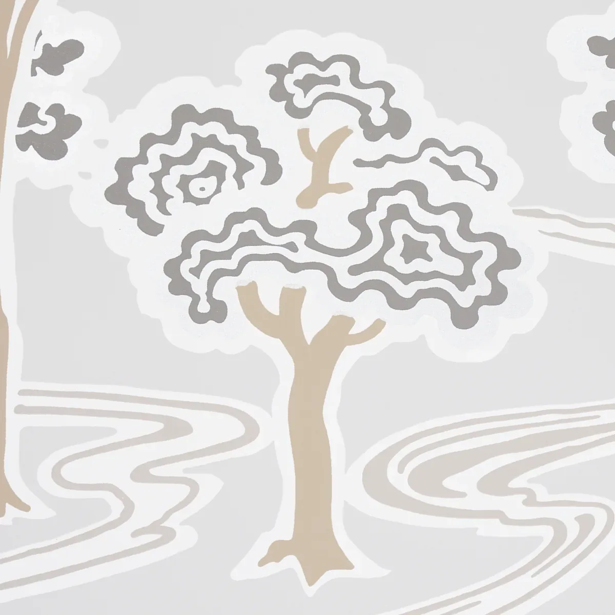 TREE RIVER MOONSTONE Schumacher Wallpaper wallpaper - SKU 5009100
