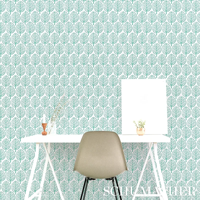 Tree - SEAGLASS Schumacher Wallpaper | Wallpaper Twins Tree SEAGLASS Schumacher Wallpaper wallpaper - SKU 5011180