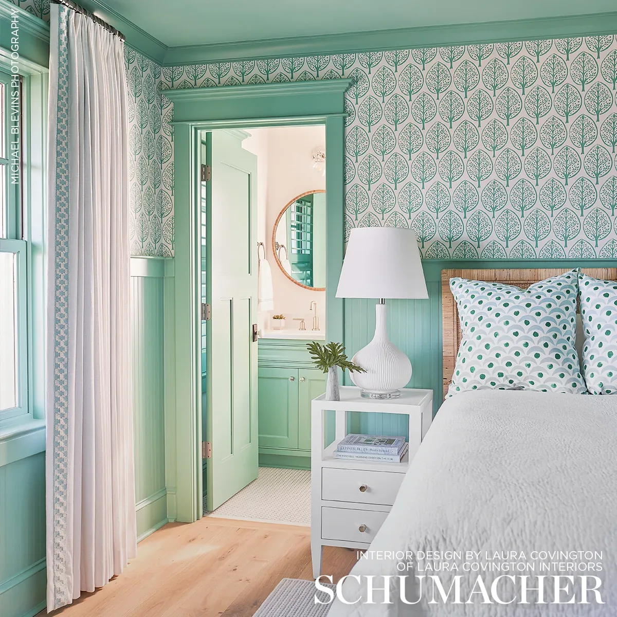 Tree - SEAGLASS Schumacher Wallpaper | Wallpaper Twins Tree SEAGLASS Schumacher Wallpaper wallpaper - SKU 5011180