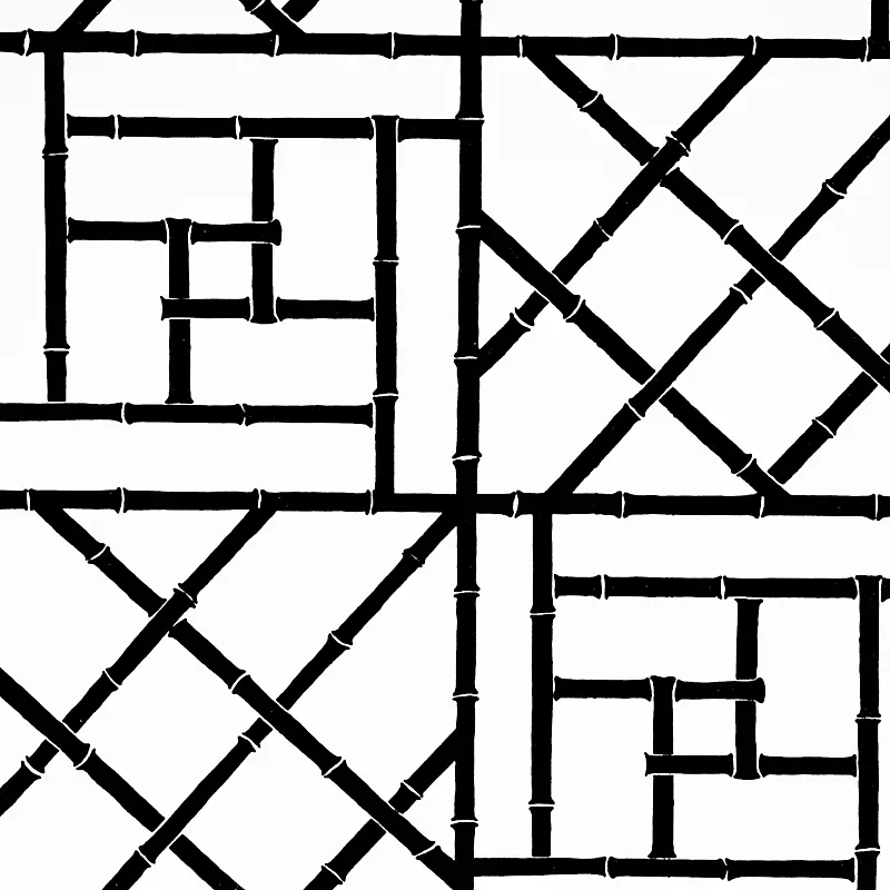 TRELLIS BLACK Schumacher Wallpaper wallpaper - SKU 5012572