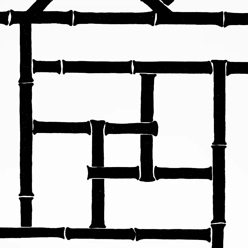 TRELLIS - BLACK Schumacher Wallpaper | Wallpaper Twins TRELLIS BLACK Schumacher Wallpaper wallpaper - SKU 5012572