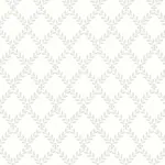 TRELLIS LEAVES GREY Schumacher Wallpaper wallpaper - SKU 7670