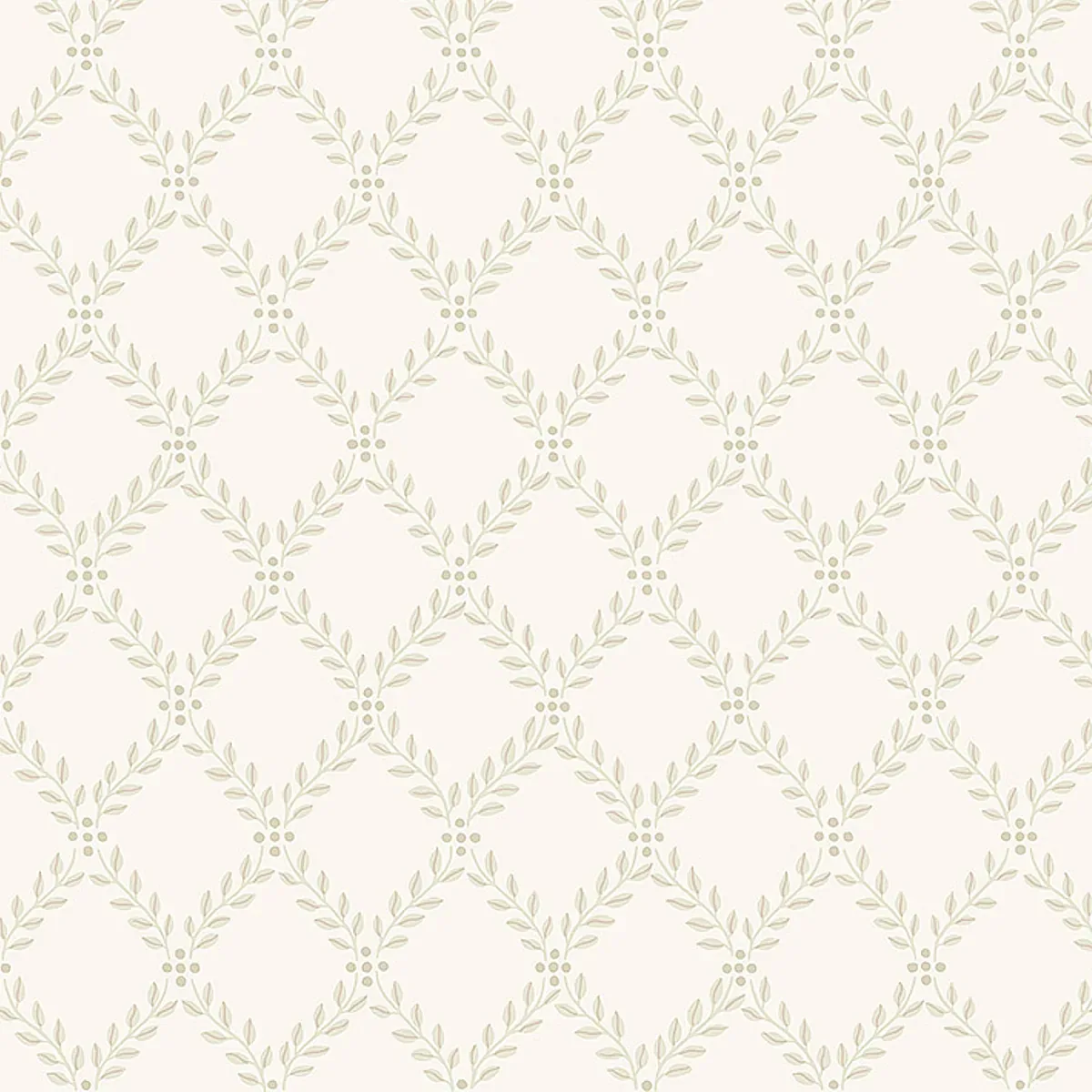 TRELLIS LEAVES NATURAL Schumacher Wallpaper wallpaper - SKU 7673