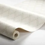 TRELLIS LEAVES NATURAL Schumacher Wallpaper wallpaper - SKU 7673