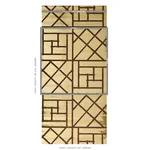 TRELLIS METALLIC GLAM GOLD Schumacher Wallpaper wallpaper - SKU 5012760