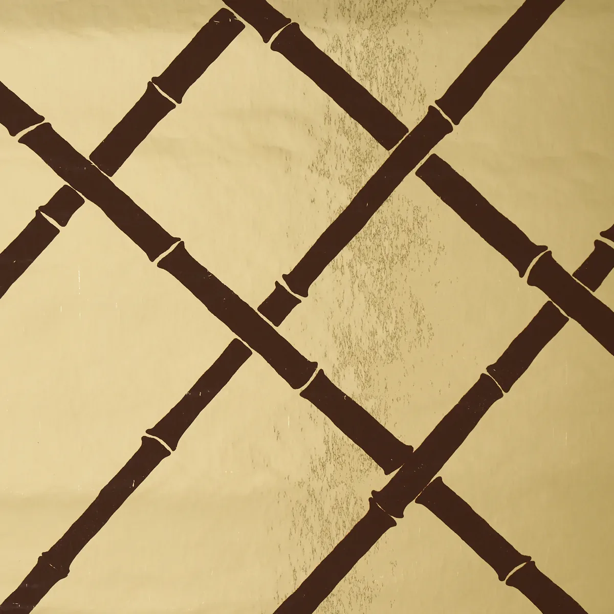 TRELLIS METALLIC GLAM GOLD Schumacher Wallpaper wallpaper - SKU 5012760