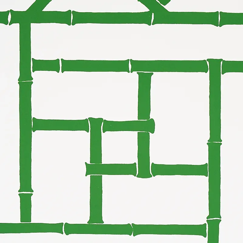 TRELLIS SAFARI GREEN Schumacher Wallpaper wallpaper - SKU 5012571