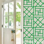 TRELLIS SAFARI GREEN Schumacher Wallpaper wallpaper - SKU 5012571