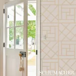 TRELLIS - SAND Schumacher Wallpaper | Wallpaper Twins TRELLIS SAND Schumacher Wallpaper wallpaper - SKU 5012574