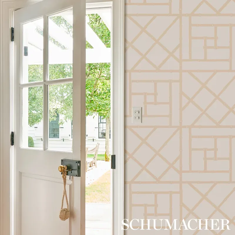 TRELLIS - SAND Schumacher Wallpaper | Wallpaper Twins TRELLIS SAND Schumacher Wallpaper wallpaper - SKU 5012574