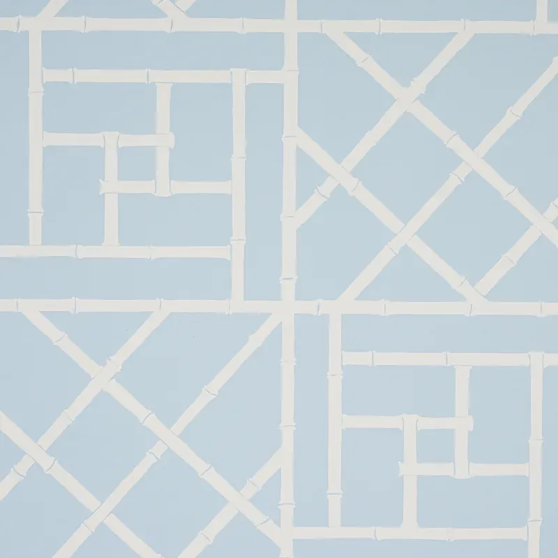 TRELLIS SKY BLUE Schumacher Wallpaper wallpaper - SKU 5012573