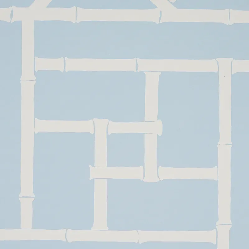 TRELLIS - SKY BLUE Schumacher Wallpaper | Wallpaper Twins TRELLIS SKY BLUE Schumacher Wallpaper wallpaper - SKU 5012573