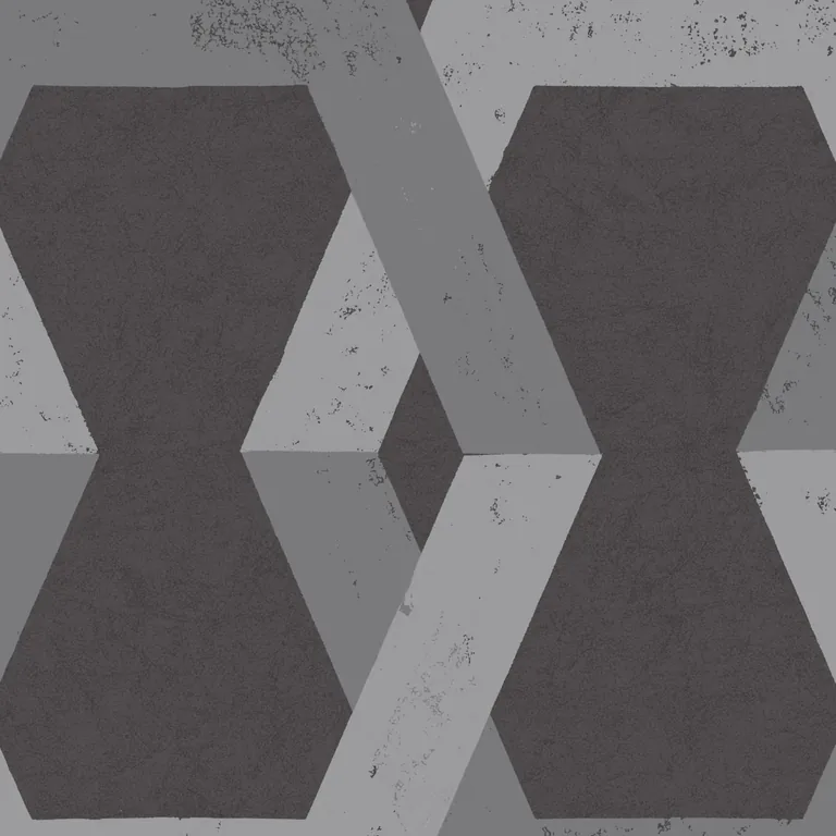 Schumacher TRIBE wallpaper, color PEWTER, SKU 6475