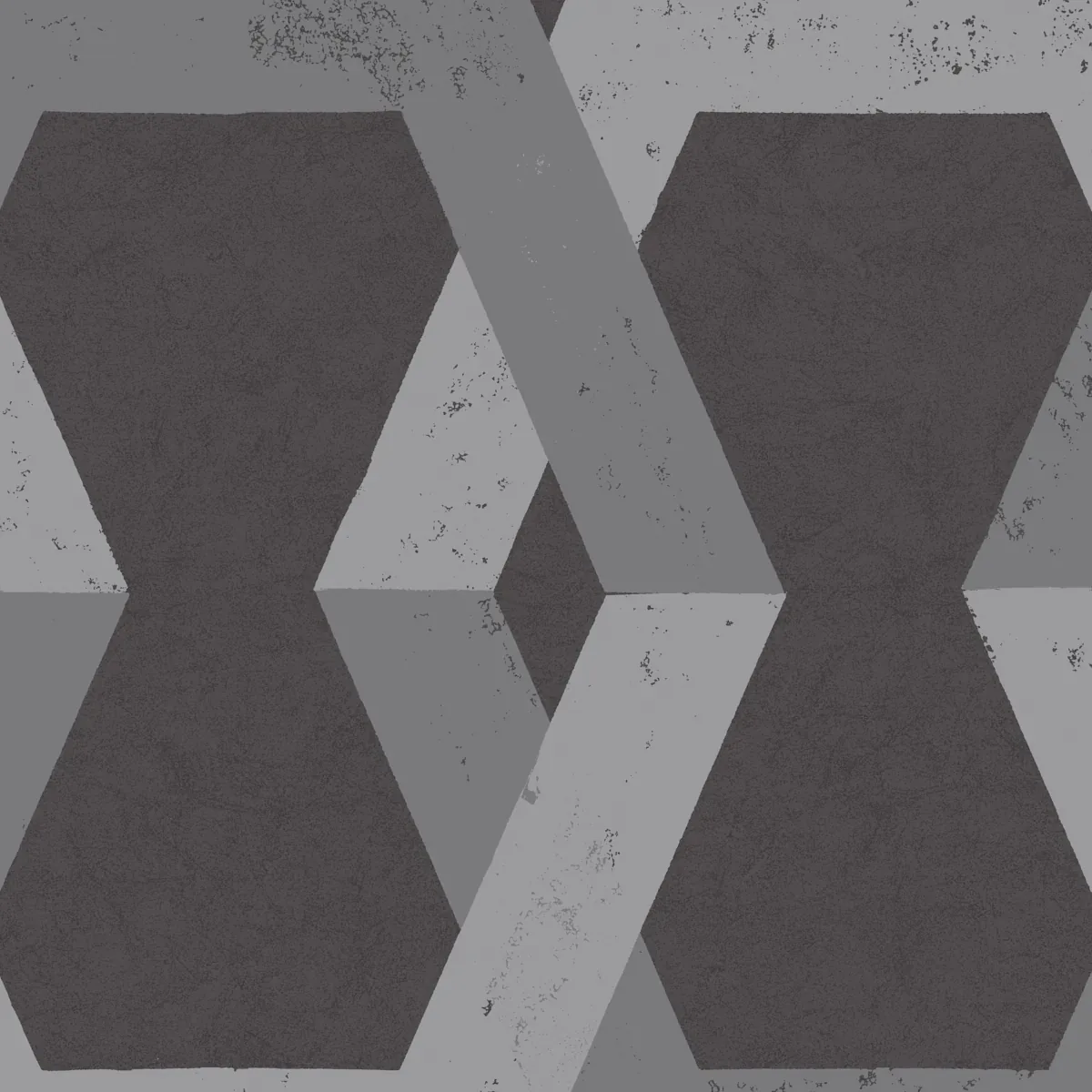 TRIBE PEWTER Schumacher Wallpaper wallpaper - SKU 6475