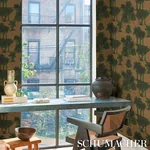 TROPICAL SAFARI PRINT ORINOCO VERDANT OASIS Schumacher Wallpaper wallpaper - SKU 5016920