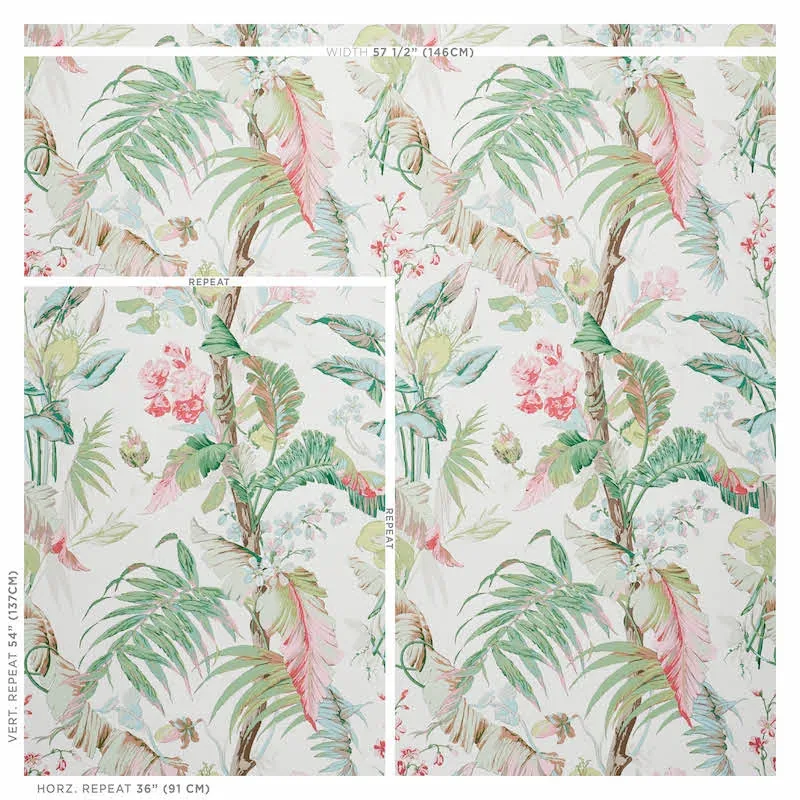 TROPIQUE BLUSH Schumacher Wallpaper wallpaper - SKU 5010481