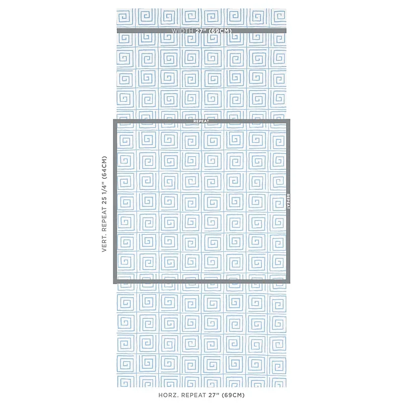 TROUSDALE AQUA Schumacher Wallpaper wallpaper - SKU 5012812
