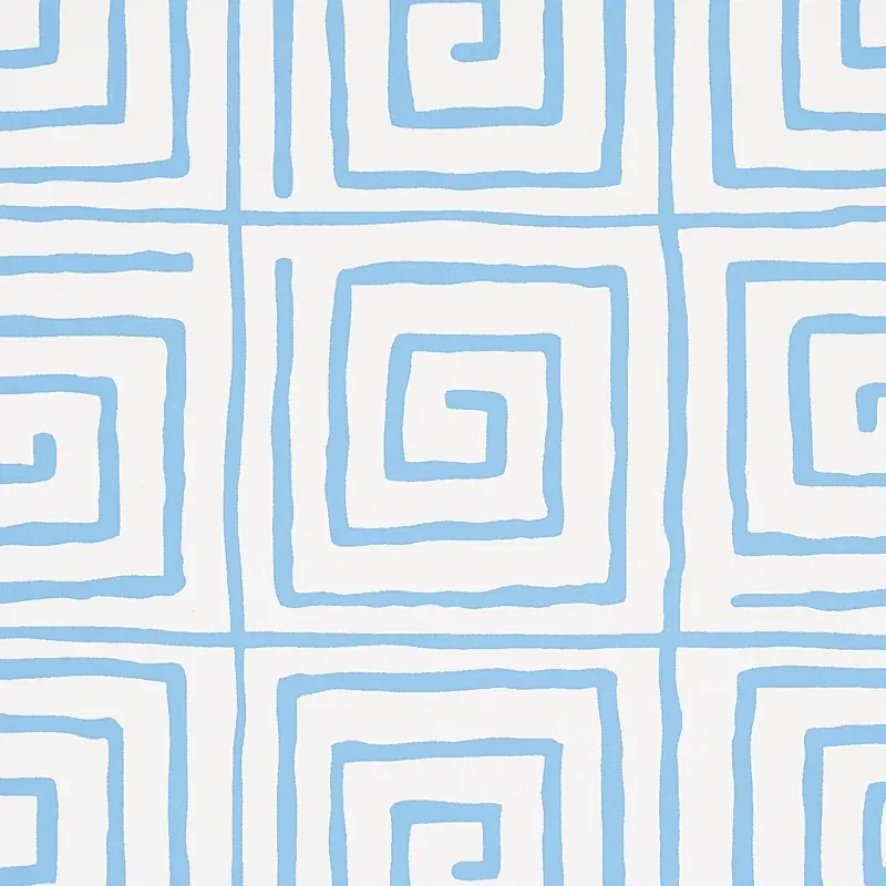 TROUSDALE AQUA Schumacher Wallpaper wallpaper - SKU 5012812