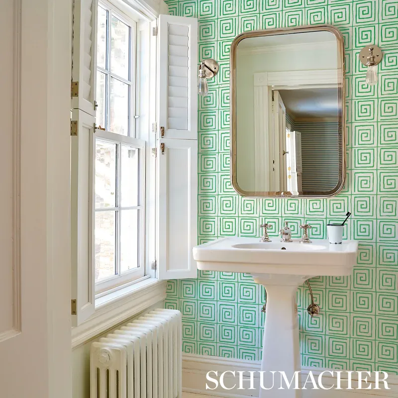 TROUSDALE LEAF Schumacher Wallpaper wallpaper - SKU 5012811