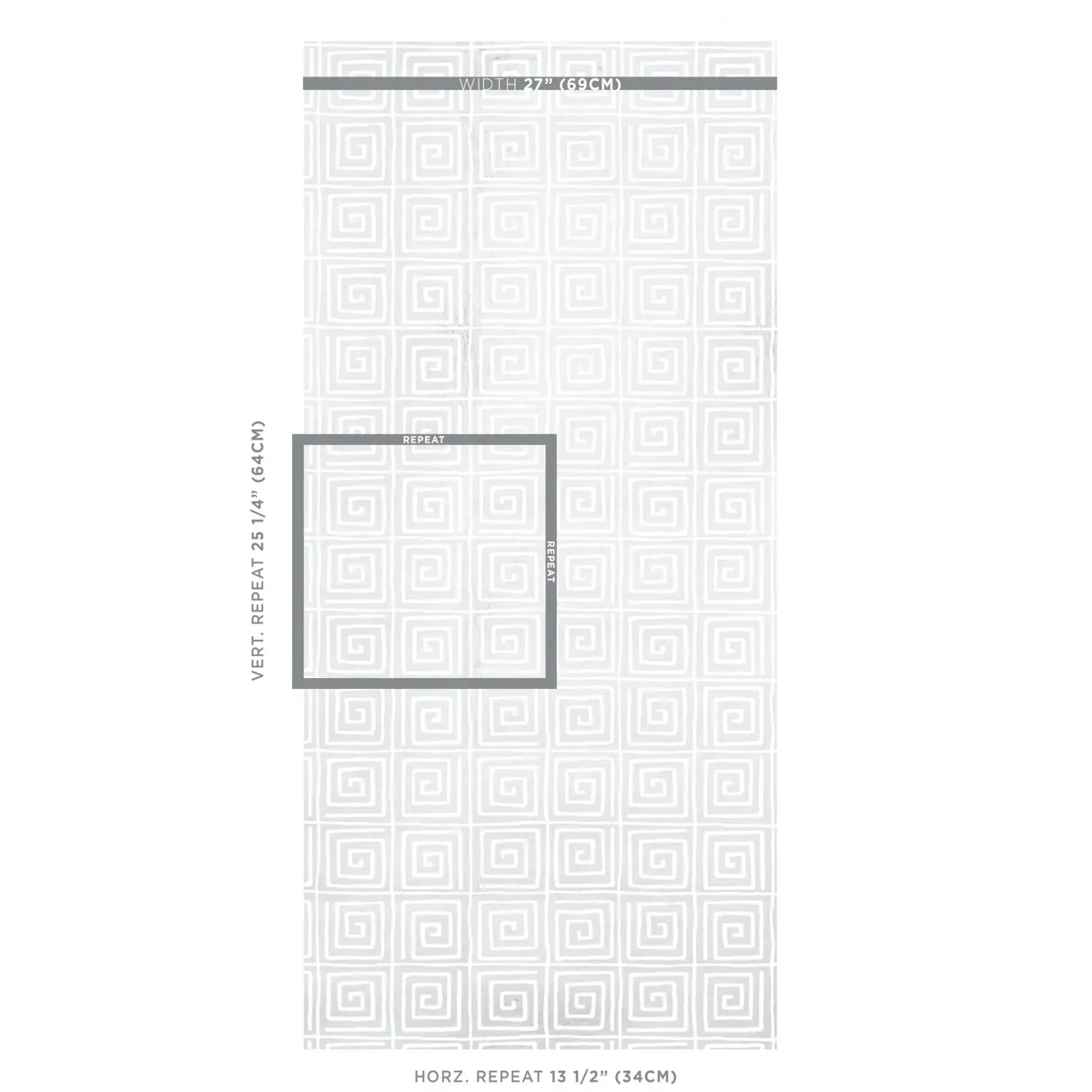 TROUSDALE METALLIC PLATINUM BLANC Schumacher Wallpaper wallpaper - SKU 5012590