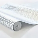 TROUSDALE METALLIC PLATINUM BLANC Schumacher Wallpaper wallpaper - SKU 5012590