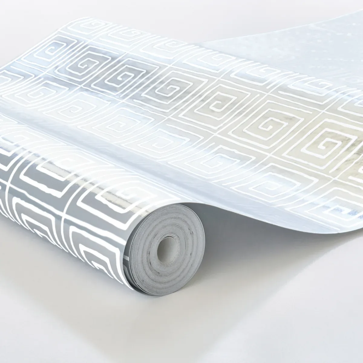 TROUSDALE METALLIC PLATINUM BLANC Schumacher Wallpaper wallpaper - SKU 5012590