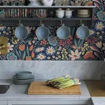 TRÄDGÅRDEN MIDNIGHT MULTI Schumacher Wallpaper wallpaper - SKU 2095