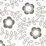 Tudor Rose - CHARCOAL WHITE Schumacher Wallpaper | Wallpaper Tudor Rose CHARCOAL WHITE Schumacher Wallpaper wallpaper - SKU 5015100