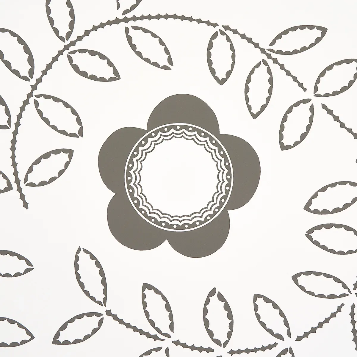 Tudor Rose - CHARCOAL WHITE Schumacher Wallpaper | Wallpaper Tudor Rose CHARCOAL WHITE Schumacher Wallpaper wallpaper - SKU 5015100
