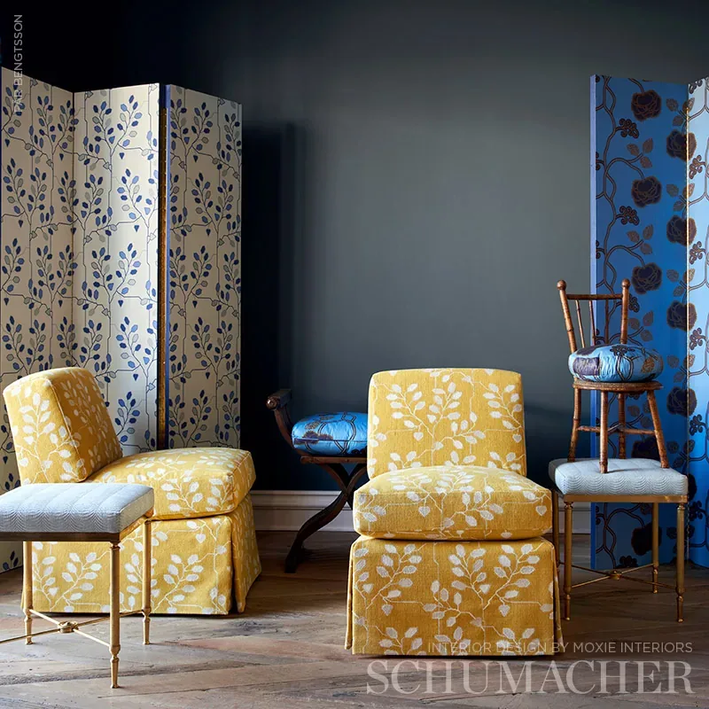 TUMBLE WEED - DELFT BLUE Schumacher Wallpaper | Wallpaper Tw TUMBLE WEED DELFT BLUE Schumacher Wallpaper wallpaper - SKU 5011420