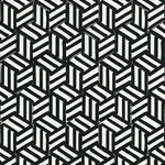 TUMBLING BLOCKS - BLACK Schumacher Wallpaper | Wallpaper Twi TUMBLING BLOCKS BLACK Schumacher Wallpaper wallpaper - SKU 5007964