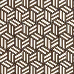 TUMBLING BLOCKS - CHOCOLATE Schumacher Wallpaper | Wallpaper TUMBLING BLOCKS CHOCOLATE Schumacher Wallpaper wallpaper - SKU 5007963