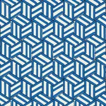 TUMBLING BLOCKS - COBALT Schumacher Wallpaper | Wallpaper Tw TUMBLING BLOCKS COBALT Schumacher Wallpaper wallpaper - SKU 5007962