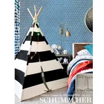 TUMBLING BLOCKS - COBALT Schumacher Wallpaper | Wallpaper Tw TUMBLING BLOCKS COBALT Schumacher Wallpaper wallpaper - SKU 5007962