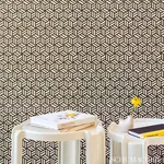 TUMBLING BLOCKS GREIGE Schumacher Wallpaper wallpaper - SKU 5007960