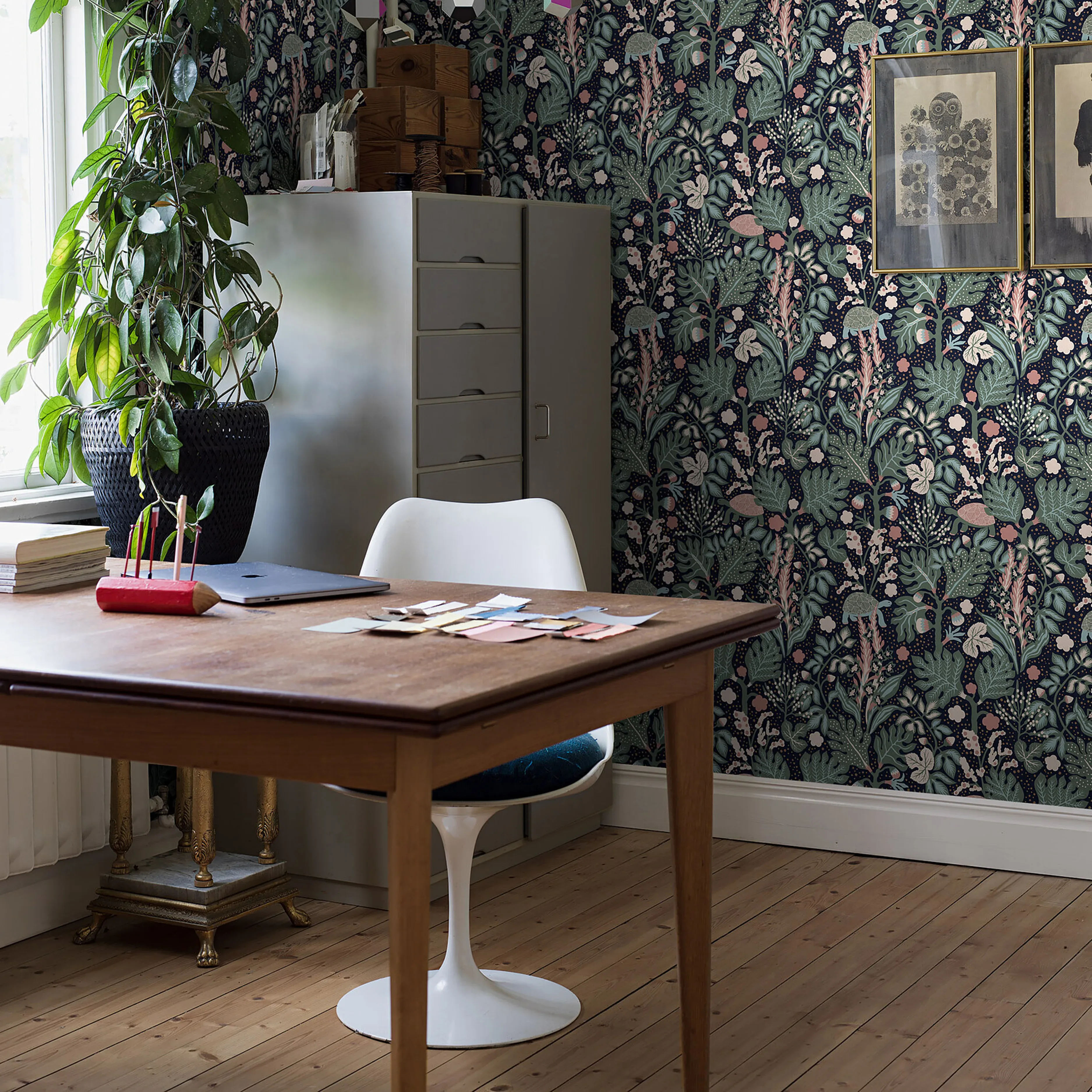 TURGRÄS MIDNIGHT Schumacher Wallpaper wallpaper - SKU 2090