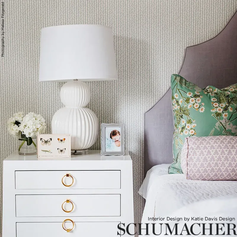 TWIG STRIPE - CIRRUS Schumacher Wallpaper | Wallpaper Twins TWIG STRIPE CIRRUS Schumacher Wallpaper wallpaper - SKU 5003263