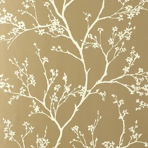 Schumacher TWIGGY wallpaper, color CHAMPAGNE, SKU 5003341
