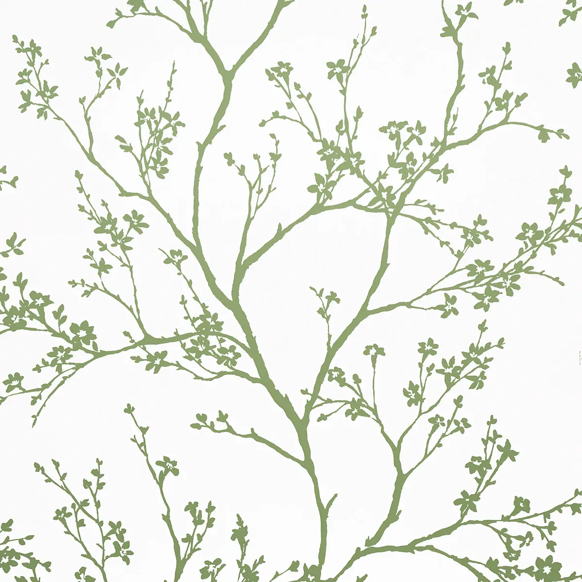 TWIGGY GREEN Schumacher Wallpaper wallpaper - SKU 5003345