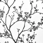 TWIGGY PAPERWEAVE BLACK Schumacher Wallpaper wallpaper - SKU 5008942