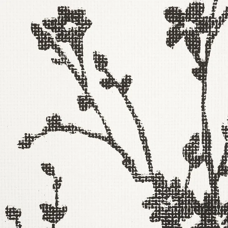 TWIGGY PAPERWEAVE BLACK Schumacher Wallpaper wallpaper - SKU 5008942