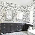 TWIGGY PAPERWEAVE BLACK Schumacher Wallpaper wallpaper - SKU 5008942