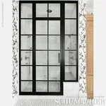 TWIGGY PAPERWEAVE BLACK Schumacher Wallpaper wallpaper - SKU 5008942