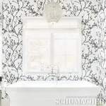 TWIGGY PAPERWEAVE BLACK Schumacher Wallpaper wallpaper - SKU 5008942