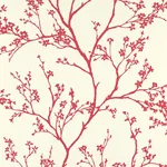 TWIGGY - RASPBERRY Schumacher Wallpaper | Wallpaper Twins TWIGGY RASPBERRY Schumacher Wallpaper wallpaper - SKU 5003343