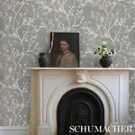 TWIGGY SISAL CHARCOAL Schumacher Wallpaper wallpaper - SKU 5008295