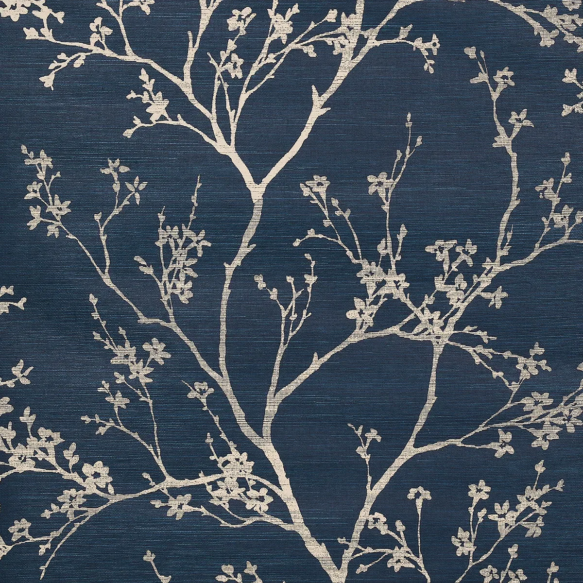 TWIGGY SISAL INDIGO Schumacher Wallpaper wallpaper - SKU 5008293