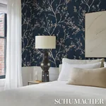 TWIGGY SISAL INDIGO Schumacher Wallpaper wallpaper - SKU 5008293